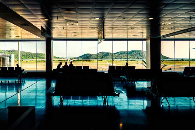 El Aeropuerto de Ibiza se ubica a sólo 7 km del centro.